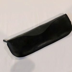 DOPP Tie carrying case black LEATHER